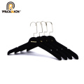 New products custom dress metal black velvet clothes hangers wholesale